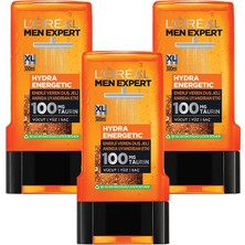 Zemira Paris Men Expert Hydra Energetic Taurin Içeren Duş Jeli 3'lü Set