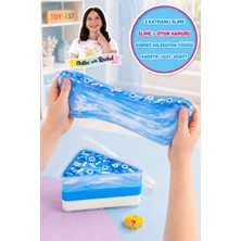 Toyfest Jelly Cakes Iceberry Chill Squishy 3 Katmanlı Sıkmalık Sürpriz Yüzüklü Pasta Dilimli Duyusal Slime