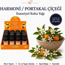 Harmoni Portakal  Çiçeği Esansiyel Uçucu Koku 10ML 12'li Stant Difüzör Esansı Buhurdanlık Yağı ve Oda Kokusu