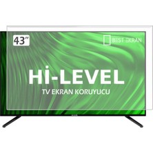 Best Ekran Hi-Level HL43QFMLN-A14S Tv Ekran Koruyucu - Hi Level 43" Inç Frameless Fhd Android 14 Smart QLED Tv Ekran Koruyucu