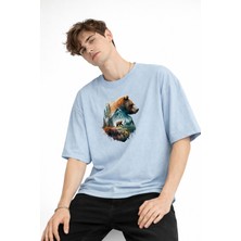 Mooien Bear2 - Oversize Tişört Bebek Mavisi