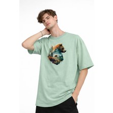 Mooien Bear2 - Oversize Tişört Su Yesılı