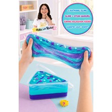Toyfest Jelly Cakes Ocean Grape Escape Squishy 3 Katmanlı Sıkma Sürpriz Yüzüklü Pasta Dilimli Duyusal Slime