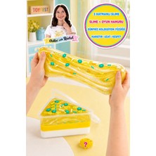 Toyfest Jelly Cakes Banana Jamma Squishy 3 Katmanlı Sıkmalık Sürpriz Yüzüklü Pasta Dilimli Duyusal Slime
