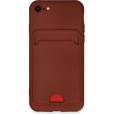 Royaleks Apple Iphone 7 Kılıf Kelvin Kartvizitli Silikon - Bordo