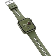 FirstModel Huawei Watch Fit 3,4,5 Pro Uyumlu Premium Tokalı Silikon Kordon Haki