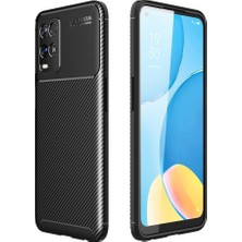 Royaleks Oppo A54 4g Kılıf Auto Focus Karbon Kapak - Siyah