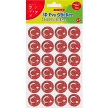Altaylar Tedarik Simli Eva Sticker Ay ve Yıldız 24'lü Sticker