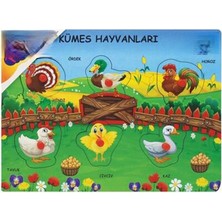 Altaylar Tedarik ONY-191-192-193 Ahşap Tutmalı Çiftlik Sevimli Kümes Hayvanları