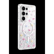 Royaleks Onegif Samsung Galaxy S26 Ultra Misk Simli Magsafe Kapak - Desen 4