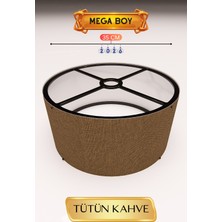 Sylar Tütün Kahve Lambader Başlığı 35 cm Mega Boy