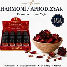 Harmoni Afrodizyak Esansiyel Uçucu Koku 10ML 12'li Stant Difüzör Esansı Buhurdanlık Yağı ve Oda Kokusu