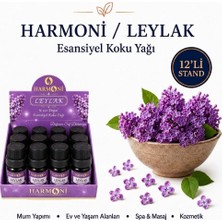 Harmoni Leylak Çiçeği Esansiyel Uçucu Koku 10ML 12'li Stant Difüzör Esansı Buhurdanlık Yağı ve Oda Kokusu