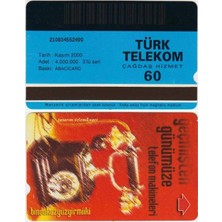 Banknoting Geçmişten Günümüze Teleon Makineleri Telefon Kartı 60 Kontör Türk Telekom. Kasım 2000