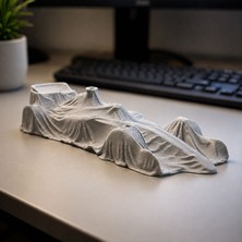 Bct Craft     Hayalet Formula Yarış Arabası Dekoru – Ghost F1 Tasarımlı 3D Baskı Masaüstü Objesi