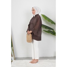 Attire Boutiqe Kadın Crincle Gömlek