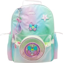 Eastpak Chımola Butterfly Yeşil-Pembe Sırt Çantası 17" CHM-CN0068-3