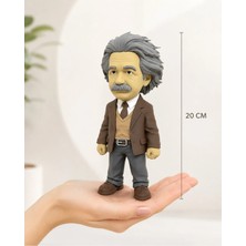 Vrd Chloe Albert Einstein Heykeli 20 cm - Bilim Insanı Temalı Ofis Masaüstü Hediyelik Figür