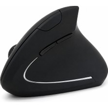 Teknofaji Ergonomik Dikey Kablosuz Mouse Sağ El 800/1200/1600 Dpı 2.4 Ghz USB Alıcılı Optik Mouse