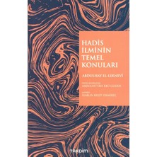 Takdim Kitap Hadis Ilminin Temel Konuları