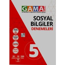 Gama Yayınları Gama 5 Sosyal Bilgiler Denemeleri