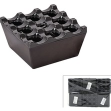 Ttt Izgaralı Kare Küllük - Bakalit Plastik - Siyah