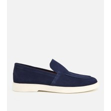 Hotiç 02AYH329650A680 ERKEK Süet Deri Lacivert Yumuşak Dokulu Günlük Loafer