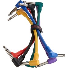 Brf Store Lizbon Center Kirlin 15CM. Gitar Pedal Ara Kablosu Seti (6 Adet)