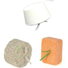 Brf Store Lizbon Center Kuşlar Için Gaga Taşı Seti (Mineral Blok + Enerji Blok + Beak Stone Gaga Taşı)
