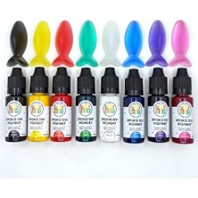 Brf Store Lizbon Center Hobiflex Epoksi Reçine Sıvı Pigment Boya Transparan Set 8 Renk 20 ml (160 Ml)