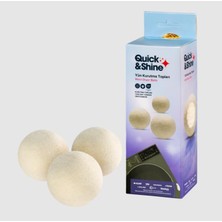 Brf Store Lizbon Center Quick & Shine Yün Kurutma Topları, Kurutma Makinesi Için Doğal Yün Toplar, Çamaşır Yum