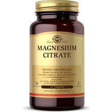 Brf Store Lizbon Center Solgar Magnesium Citrate 200 Mg Tablet (60 Kapsül)