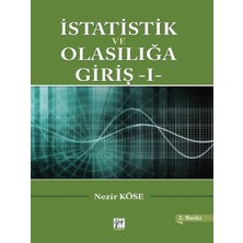 Gazi Kitabevi Istatistik ve Olasılığa Giriş - 1