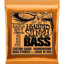 Brf Store Lizbon Center Ernie Ball Hybrid Slinky Nickel Woundlı Elektrik Bas Telleri, Ölçü 45-105