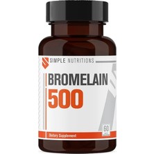 Brf Store Lizbon Center Bromelain 500 Mg, 60 Tablet | Yüksek Konsantrasyonlu Ananas Enzimi | Iso Belgeli Yerli