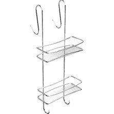 Brf Store Lizbon Center Tekno-Tel BK065 2 Katlı Duş Rafı Sabunluk, 11 x 25 x 60 Cm, Krom