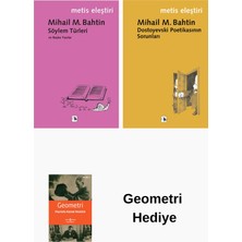 Metis Yayınları Mihail M. Bahtin 2 Kitap Seti + Geometri Hediye