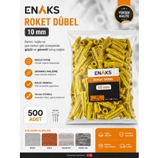 Enaks Roket Dübel 10MM (500'LÜ Paket)