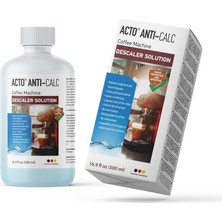 Brf Store Lizbon Center Acto® Antı-Calc 500 ml - Espresso Makinesi, Kahve Makinesi Kireç Çözücü, Her Tür Kahve