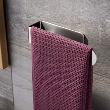 Brf Store Lizbon Center Deltahome Paslanmaz Çelik Havlu Askısı - Kendinden Yapışkanlı - 28CM - Inox - Model: K