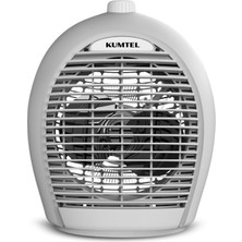 Brf Store Lizbon Center Kumtel Fanlı Isıtıcı 2000 W LX-6331 Gri