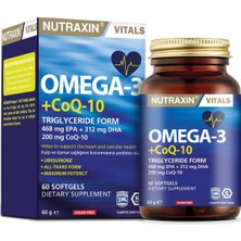 Brf Store Lizbon Center Nutraxin Omega 3 + Coq-10 60 Soft Jel