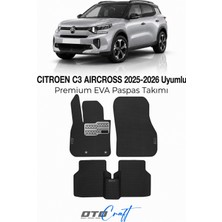 Otocraft Citroen C3 Aircross (2025-2026) Araca Özel 3D Havuzlu Eva Oto Paspas Full Set 5 Parça