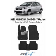 Otocraft Nissan Micra (2016-2017) Araca Özel 3D Havuzlu Eva Oto Paspas Full Set 5 Parça