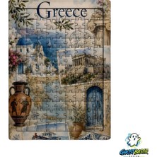 Ghostbastır Design Yunanistan 99 Parça Ayaklı Puzzle – Dekoratif Çocuk Yapbozu 0238