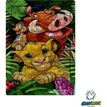 Ghostbastır Design Aslan Kral 99 Parça Ayaklı Puzzle – Dekoratif Çocuk Yapbozu 0239