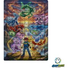 Ghostbastır Design Pokemon 99 Parça Ayaklı Puzzle – Dekoratif Çocuk Yapbozu 0240