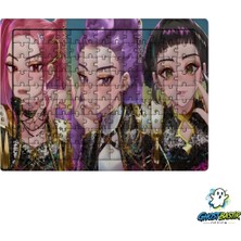 Ghostbastır Design K-Pop Demon Hunters 99 Parça Ayaklı Puzzle – Dekoratif Çocuk Yapbozu 0250