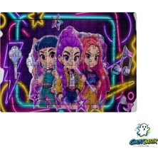Ghostbastır Design K-Pop Demon Hunters 99 Parça Ayaklı Puzzle – Dekoratif Çocuk Yapbozu 0259