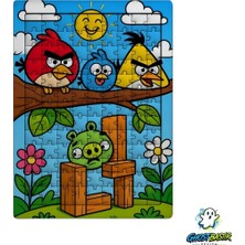 Ghostbastır Design Angry Birds 99 Parça Ayaklı Puzzle – Dekoratif Çocuk Yapbozu 0264
